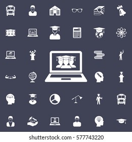 male graduate in graduation cap icon. Education icons universal set for web and mobile