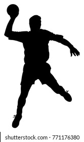 Male handball player 