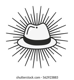 male hat isolated icon vector illustration design
