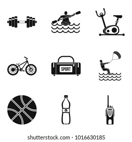 Male health icons set. Simple set of 9 male health vector icons for web isolated on white background