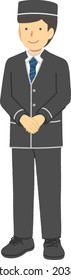 Male hotel staff : Occupation