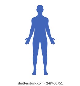 Male Human Body Belonging To An Adult Man Flat Icon For Apps And Websites