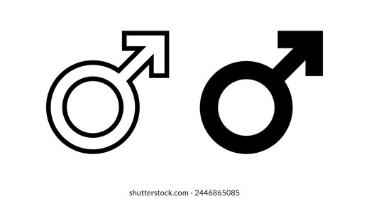 Icono masculino. ilustración plana de icono de Vector de rebobinado para Web