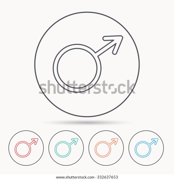 Male Icon Gentlemen Sexuality Sign Linear Stock Vector Royalty Free 332637653 Shutterstock 3309