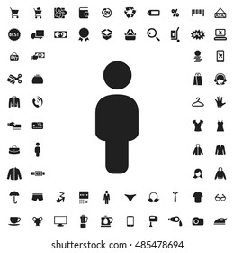 Male icon illustration isolated vector sign symbol