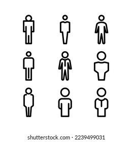 male icon or logo isolated sign symbol vector illustration - Collection of high quality black style vector icons
