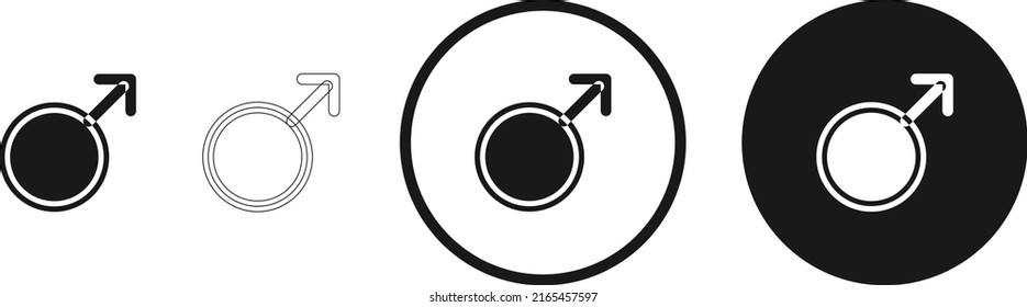 male icon set. Website set icon vector. for computer and mobile