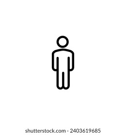 Icono masculino simple vector de género ilustración perfecta