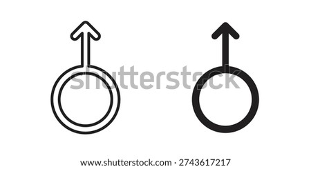 Male icon and symbol. Vector illustration.eps