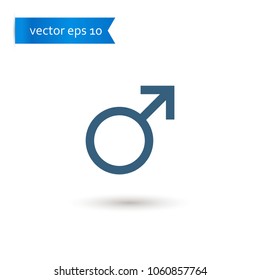 male. male icon. male vector. flat style. sign design vector. sign design. Vector EPS 10