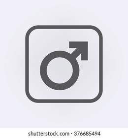 Male icon . Vector illustration