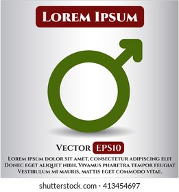 Male icon vector illustration