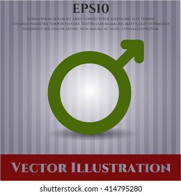 Ilustración vectorial de icono masculino