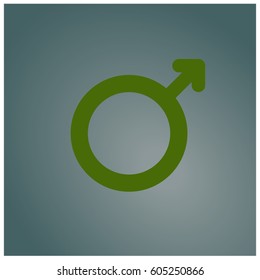 Ilustración vectorial de icono masculino
