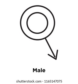 Male icon vector isolated on white background, Male transparent sign , medical health symbols