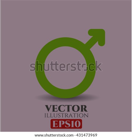 Male icon vector symbol flat eps jpg app web concept website