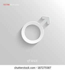 Male icon - vector web illustration, easy paste to any background