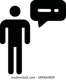 Male icons communicating for your website and presentation purposes