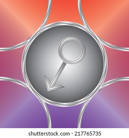 Male internet icon. Vector icon. Bright background. Original design      