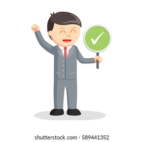 male lawyer with checklist sign