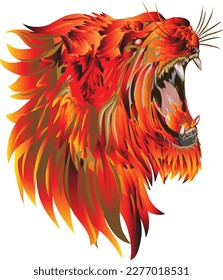 male lion head logo image