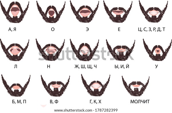 male-lips-sync-russian-alphabet-text-stock-vector-royalty-free