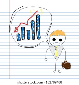 male with loss graph notebook paper