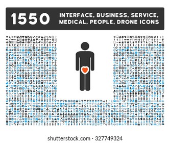 Male Love and other web interface, business tools, people poses, medical service vector icons. Style is flat symbols, bicolored, rounded angles, white background.