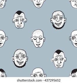 male man face pattern