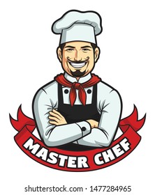 Male Master Chef Logo, Vector EPS 10