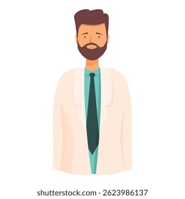 Male medical professional with a beard is posing in a medical setting