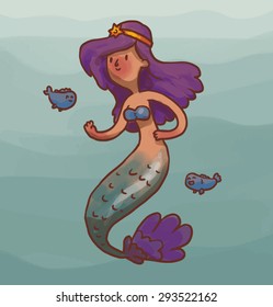 Male Mermaid, vector
