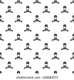 Male miner pattern seamless in simple style vector illustration