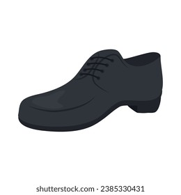 male moccasins black vector isolated