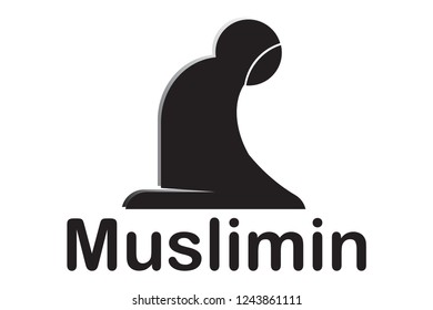 Male or "Muslimin" praying vector