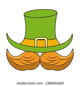 Male mustache vintage cartoon