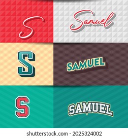 Name Graphics Samuel Images Stock Photos Vectors Shutterstock