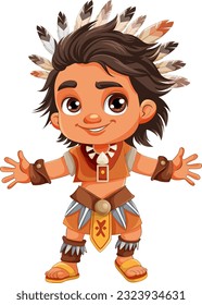 Male Native American cartoon