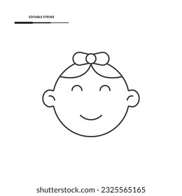 Male Newborn Icon Vector Design.