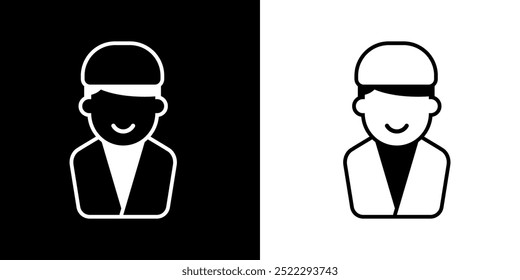 Male Nurse icon. Hospital icon. Health. Medicinal medicine. black icon. silhouette.