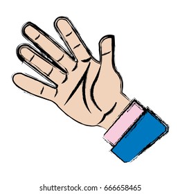 male palm hand gesture palm business icon