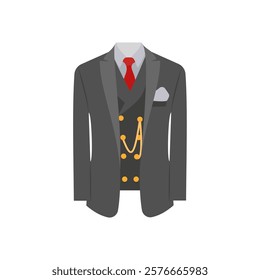 Male Party Dress, Holidays Vector Illustration