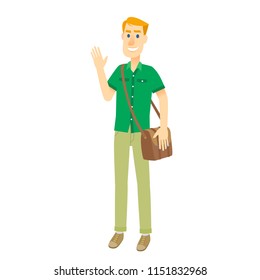 Male Photographer Cartoon Character