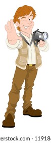 Male Photographer Vector