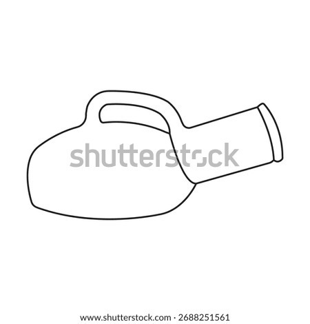 Male plastic urinal icon vector illustration design