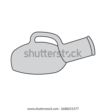 Male plastic urinal icon vector illustration design