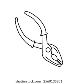 Male pliers icon on white background