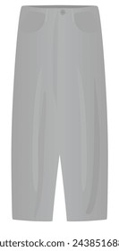 Männlich plus Größe Hose. Vektor-Illustration
