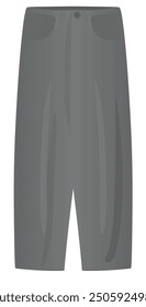 Male plus size pants. vector illustration