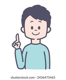 Una ilustración vectorial de puntero macho